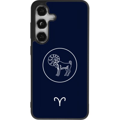 Samsung Galaxy S24 Case Hülle - Silikon schwarz Astrologie Widder