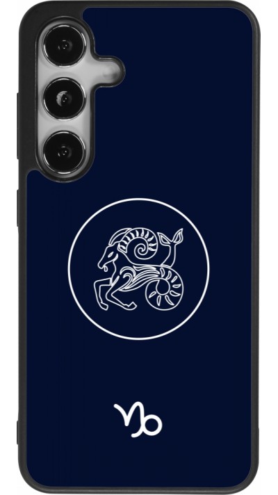 Samsung Galaxy S24 Case Hülle - Silikon schwarz Astrologie Steinbock