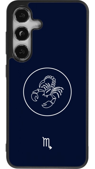 Samsung Galaxy S24 Case Hülle - Silikon schwarz Astrologie Skorpion