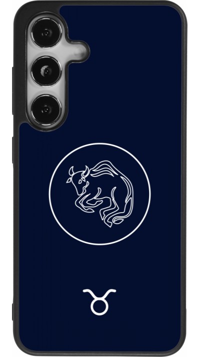 Samsung Galaxy S24 Case Hülle - Silikon schwarz Astrologie Stier