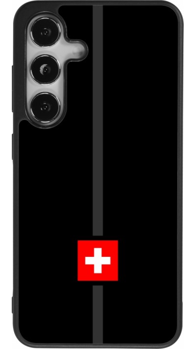 Samsung Galaxy S24 Case Hülle - Silikon schwarz Kanton CH schwarz
