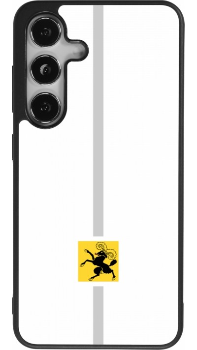 Samsung Galaxy S24 Case Hülle - Silikon schwarz Kanton SH weiss