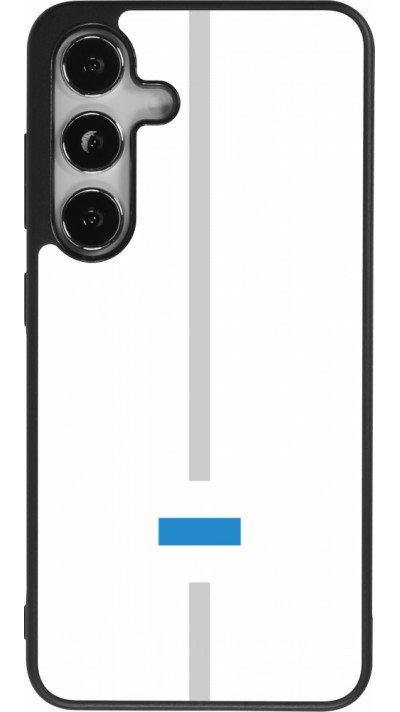 Samsung Galaxy S24 Case Hülle - Silikon schwarz Kanton ZG weiss
