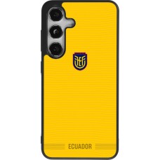 Samsung Galaxy S24 Case Hülle - Silikon schwarz Ecuador 2026 personalisierbares Fussballtrikot