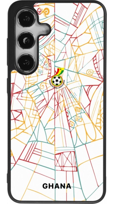 Samsung Galaxy S24 Case Hülle - Silikon schwarz Ghana 2026 personalisierbares Fussballtrikot