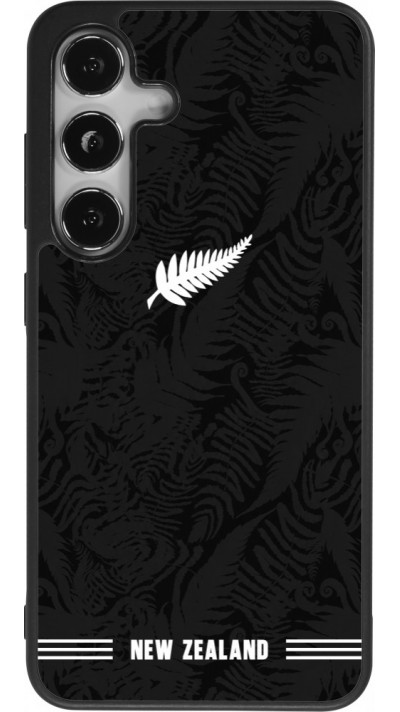Samsung Galaxy S24 Case Hülle - Silikon schwarz Neuseeland 2026 personalisierbares Fussballtrikot