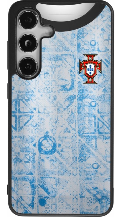 Samsung Galaxy S24 Case Hülle - Silikon schwarz Portugal Away personalisierbares Fussballtrikot Samsung Galaxy S24 Case Hülle - Silikon schwarz Portugal Away personalisierbares Fussballtrikot