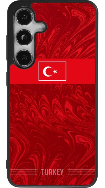 Samsung Galaxy S24 Case Hülle - Silikon schwarz Türkei 2026 personalisierbares Fussballtrikot