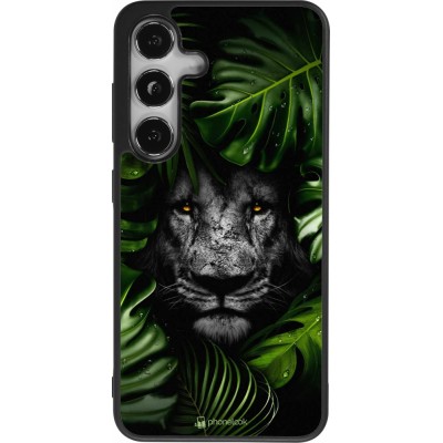 Samsung Galaxy S24 Case Hülle - Silikon schwarz Forest Lion