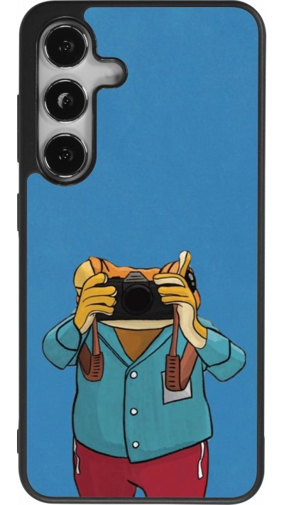 Samsung Galaxy S24 Case Hülle - Silikon schwarz Frog with camera DTMF