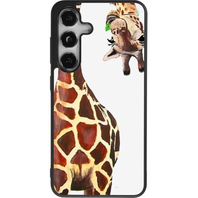 Samsung Galaxy S24 Case Hülle - Silikon schwarz Giraffe Fit