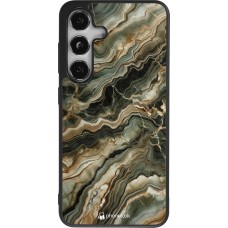 Samsung Galaxy S24 Case Hülle - Silikon schwarz Oliv Marmor