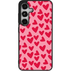 Samsung Galaxy S24 Case Hülle - Silikon schwarz Mom 2024 kleine Herzen