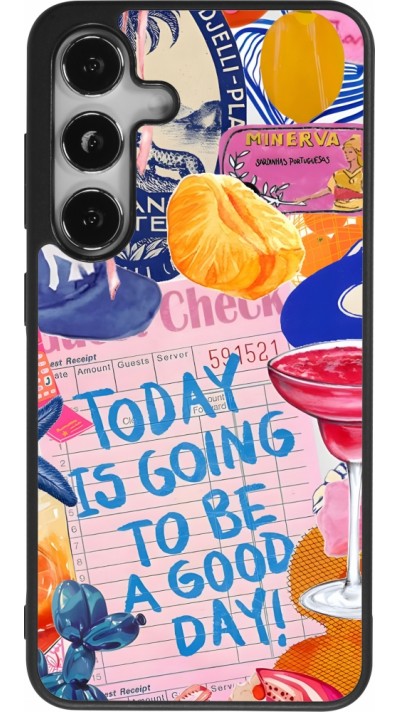 Samsung Galaxy S24 Case Hülle - Silikon schwarz Preppy Today is Going to be a good day Samsung Galaxy S24 Case Hülle - Silikon schwarz Preppy Today is Going to be a good day