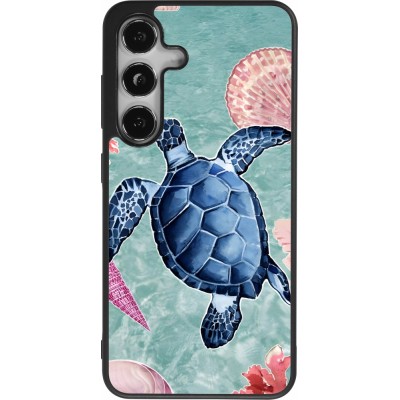 Samsung Galaxy S24 Case Hülle - Silikon schwarz Preppy Turtle