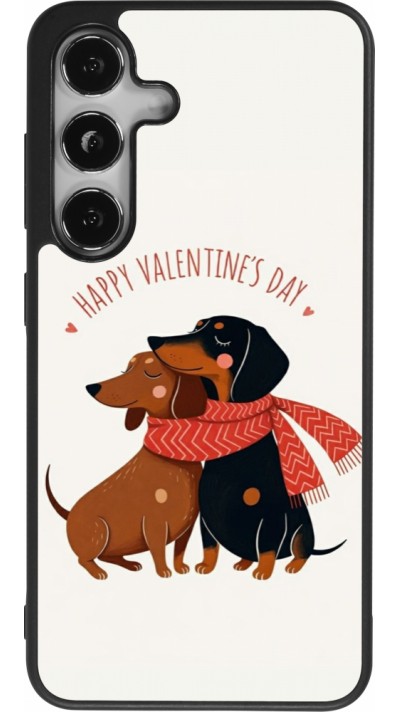 Coque Samsung Galaxy S24 - Silicone rigide noir Saint Valentines Day 26 Happy Valentine