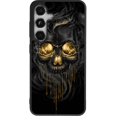 Samsung Galaxy S24 Case Hülle - Silikon schwarz Skull 02