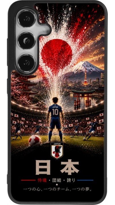 Samsung Galaxy S24 Case Hülle - Silikon schwarz Fussball Japan splash 2026