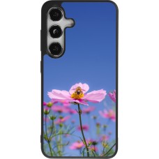 Coque Samsung Galaxy S24 - Silicone rigide noir Bee on a flower Spring 2026