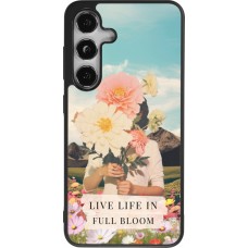 Samsung Galaxy S24 Case Hülle - Silikon schwarz Live life in full moon Spring 2026