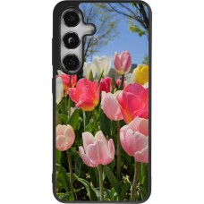 Samsung Galaxy S24 Case Hülle - Silikon schwarz Tulips Spring 2026