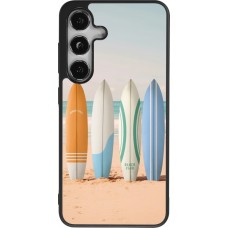 Samsung Galaxy S24 Case Hülle - Silikon schwarz Summer surfboard 2025