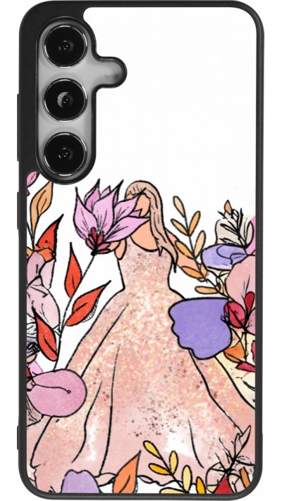 Samsung Galaxy S24 Case Hülle - Silikon schwarz Taylor Swift Sketch - White