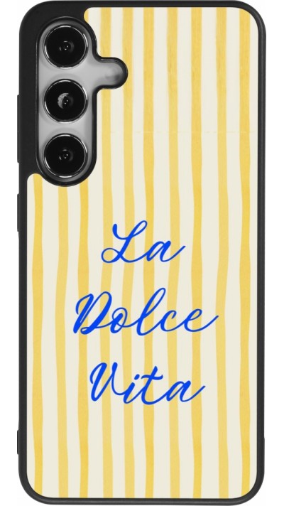 Coque Samsung Galaxy S24 - Silicone rigide noir The good life 2026