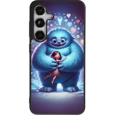 Samsung Galaxy S24 Case Hülle - Silikon schwarz Valentin 2024 Flauschige Liebe