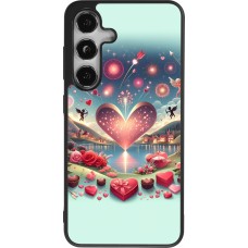 Samsung Galaxy S24 Case Hülle - Silikon schwarz Valentin 2025 Schick