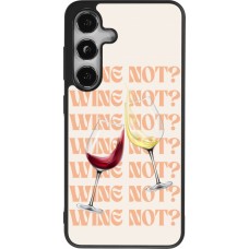 Samsung Galaxy S24 Case Hülle - Silikon schwarz Wine not