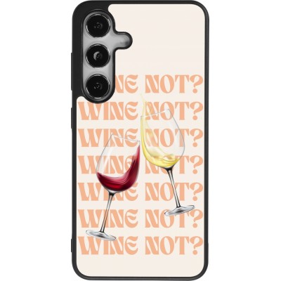 Samsung Galaxy S24 Case Hülle - Silikon schwarz Wine not