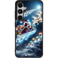 Samsung Galaxy S24 Case Hülle - Silikon schwarz Weihnachten 2023 Verzauberter Weihnachtsmann