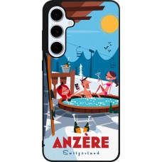 Samsung Galaxy S24 FE Case Hülle - Silikon schwarz Anzère Mountain Jacuzzi