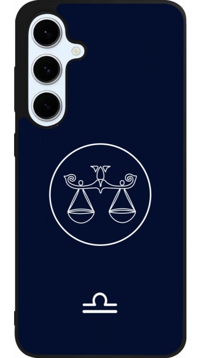 Samsung Galaxy S24 FE Case Hülle - Silikon schwarz Astrologie Waage