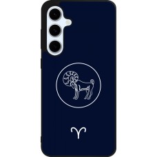 Samsung Galaxy S24 FE Case Hülle - Silikon schwarz Astrologie Widder