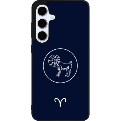 Samsung Galaxy S24 FE Case Hülle - Silikon schwarz Astrologie Widder