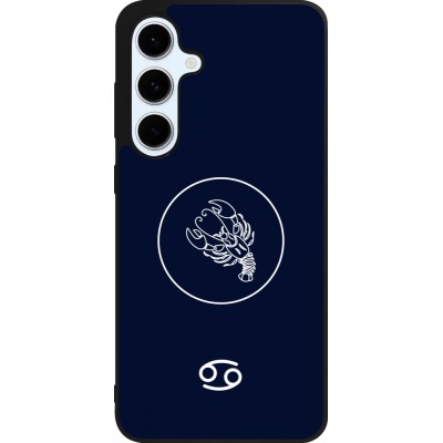 Samsung Galaxy S24 FE Case Hülle - Silikon schwarz Astrologie Krebs