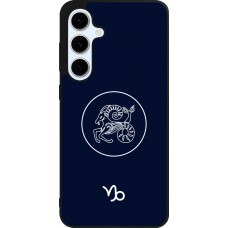 Samsung Galaxy S24 FE Case Hülle - Silikon schwarz Astrologie Steinbock