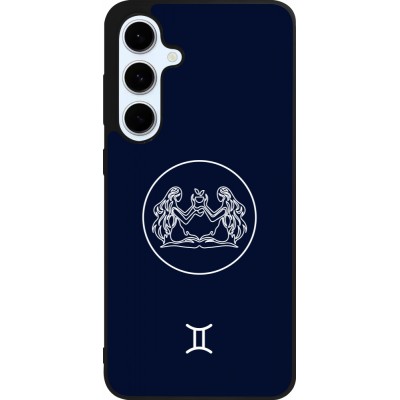 Samsung Galaxy S24 FE Case Hülle - Silikon schwarz Astrologie Zwillinge