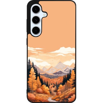 Samsung Galaxy S24 FE Case Hülle - Silikon schwarz Autumn 25 Mountains