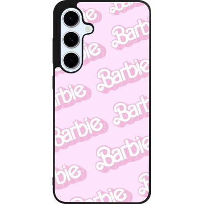 Samsung Galaxy S24 FE Case Hülle - Silikon schwarz Barbie light pink pattern