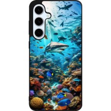 Samsung Galaxy S24 FE Case Hülle - Silikon schwarz Bora Bora Meer und Wunder