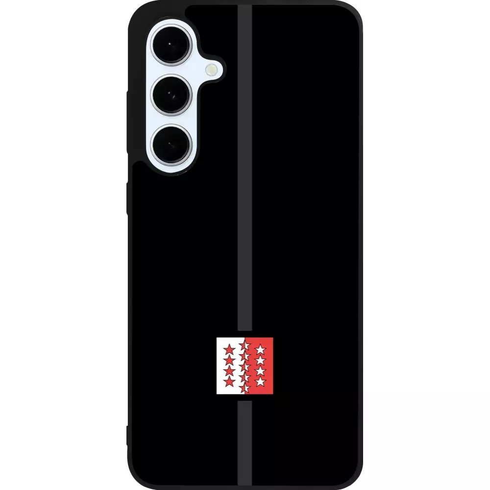 Samsung Galaxy S24 FE Case Hülle - Silikon schwarz Kanton VS schwarz