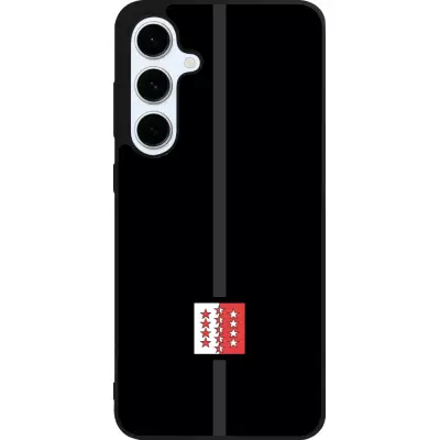 Samsung Galaxy S24 FE Case Hülle - Silikon schwarz Kanton VS schwarz