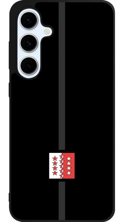 Samsung Galaxy S24 FE Case Hülle - Silikon schwarz Kanton VS schwarz