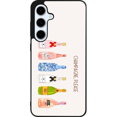 Samsung Galaxy S24 FE Case Hülle - Silikon schwarz Champagne Please