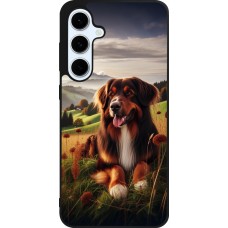 Samsung Galaxy S24 FE Case Hülle - Silikon schwarz Hund Land Schweiz