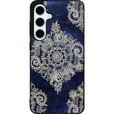 Coque Samsung Galaxy S24 FE - Silicone rigide noir Cream Flower Moroccan