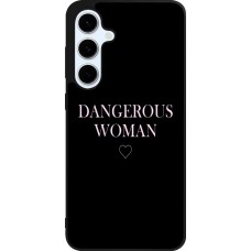 Coque Samsung Galaxy S24 FE - Silicone rigide noir Dangerous woman